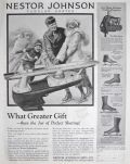 1924 Nestor Johnson Ice Skates Ad ~ Great Gift