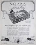 1924 Norris Variety Box Candy Ad ~ For Halloween