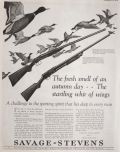 1924 Stevens Rifle Ad ~ Models 330 & 520