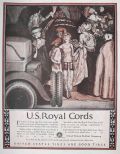 1924 U.S. Royal Cord Tires Ad ~ Ceremony