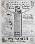 1924 Vintage Walworth Stillson Wrench Ad ~ Daily Usefulness
