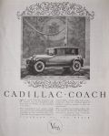 1924 Cadillac Coach Ad ~ Dependability & Comfort