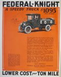 1925 Federal Knight Truck Ad ~ A Speedy Truck