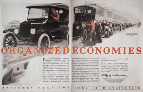 1924 Vintage Ford Ad ~ Ford Assembly Plants