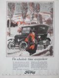 1925 Ford Ad ~ Rural Mailman Mail Route