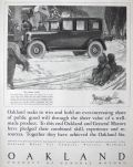 1925 Oakland Sedan Ad ~ Kids on Sled