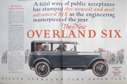1925 Willys Overland Six Ad