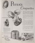1925 Peter's Chocolate Croquettes Ad