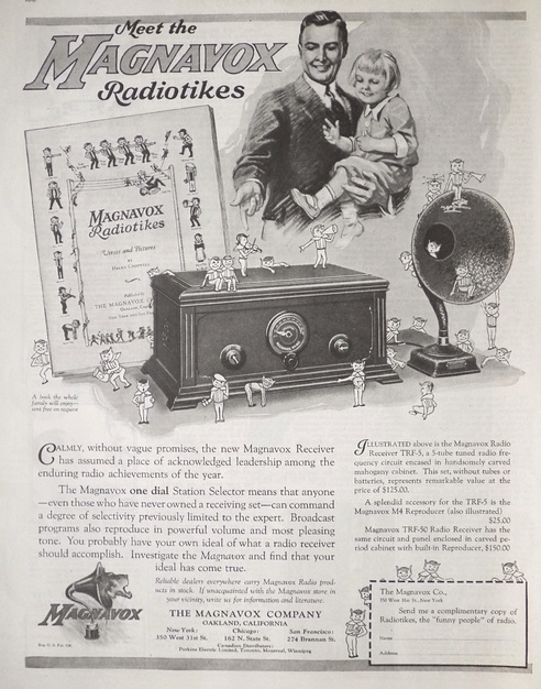 1924 Magnavox Radio Receiver Ad ~ Radiotikes