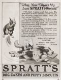 1925 Spratt's Dog Cakes Ad ~ Dog Steals Last Biscuit