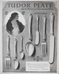1924 Tudor Plate Silverplate Ad ~ Duchess Design