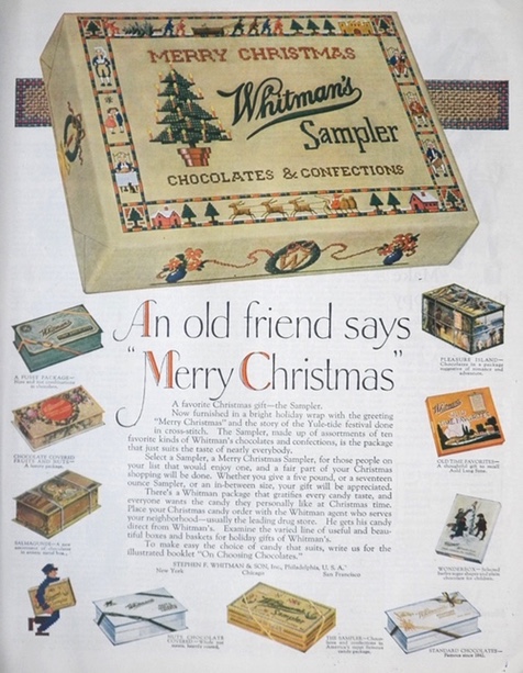 1924 Whitman's Candy Ad ~ An Old Friend