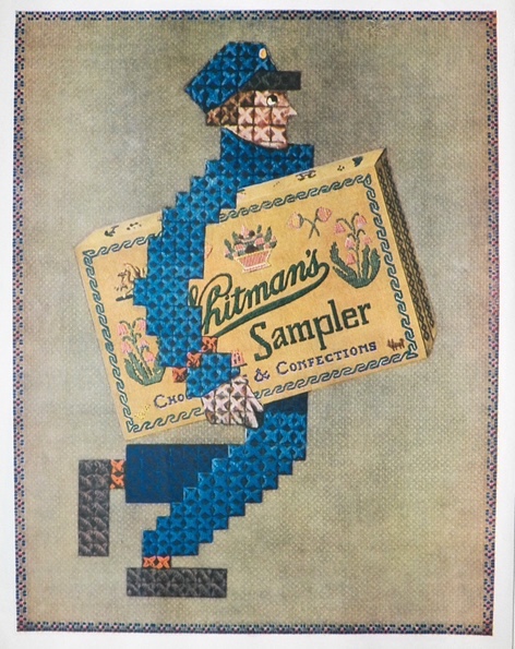 1925 Whitman's Sampler Candy Ad ~ Mailman