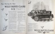 1925 Wills Sainte Claire Six Car Ad ~ A Few Fine Points