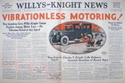 1924 Willys Knight Ad ~ Newspaper Parody