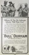 1917 Bull Durham Tobacco Ad ~ 7th California Infantry Photo