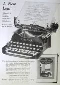 1917 Corona Typewriter Ad ~ A New Leaf