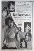 1919 DeBevoise Brassiere Ad ~ Several Styles