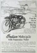 1917 Indian Motorcycle Ad ~ To Where The Hunting is Good