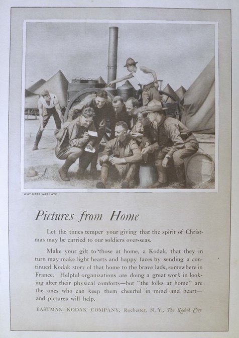 1917 Kodak Ad ~ Soldier Shares Photo From Home