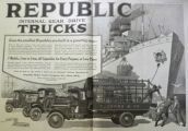 1917 Republic Truck Ad ~ Internal Gear Drive