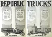 1917 Republic Trucks Ad ~ Polarine & Bell Telephone Trucks