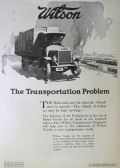 1917 J.C. WIlson Truck Ad ~ Relief for Railroads