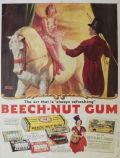 1937 Beechnut Gum Ad ~ Circus Bareback Rider