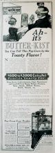 1916 Butter-Kist Popcorn Machine Ad ~ Toasty Flavor