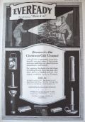 1916 Eveready Lights Ad ~ Candlestick, Pistol Light, etc.