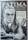 1916 Fatima Cigarettes Ad ~ A Sensible CIgarette