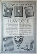 1916 Antique Havone Cigarette Case Ad ~ 5 Styles