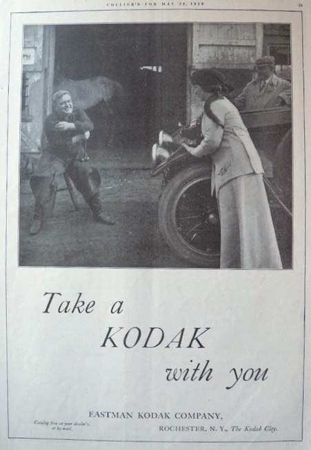 1916 Kodak Camera Ad ~ Horse Farrier
