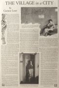 1920 Magazine Article ~ Greenwich Village, NYC