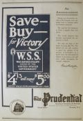 1918 Prudential Insurance Ad ~ Buy War Savings Stamps