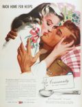 1945 Community Silverplate Ad ~ Jon Whitcomb ~ Back Home