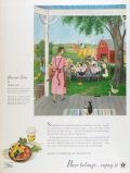 1945 Beer Belongs Ad ~ Doris Lee ~ Harvest Time
