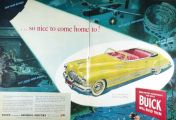1945 WWII Buick Ad ~ Nice to Come Home To
