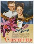 1945 Chesterfield Cigarettes Ad ~ Orchids & The Theatre