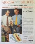 1931 Arrow Shirts Ad ~ Men with Golf Clubs ~ Frederic Stanley Art