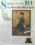 1930 Dutch Boy Lead Paint Ad ~ 8 in 10 Painters Use It
