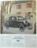 1931 Ford Deluxe Coupe Ad ~ The Universal Car