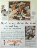 1930 Hotpoint Automatic Toaster Ad ~ Hotpoint Chromeplate