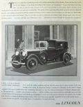1930 Lincoln Lebaron Cabriolet Ad