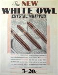 1930 White Owl CIgar Ad ~ Crystal Wrapped
