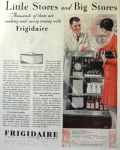 1929 Frigidaire Ad ~ Little Stores & Big Stores