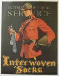 1929 Interwoven Socks Ad ~ Canadian Mountie