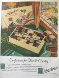 1929 Johnston's Candy Ad ~ Town & Country