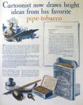 1929 Edgeworth Tobacco Ad ~ James W. Bright, Cartoonist