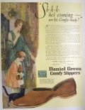 1926 Daniel Green Slippers Ad ~ Sh-h-h He's Coming